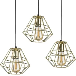 Sklep Kaja Czarno-złota listwa wisząca, nad stół TK 4111 z serii DIAMOND GOLD Best Sale