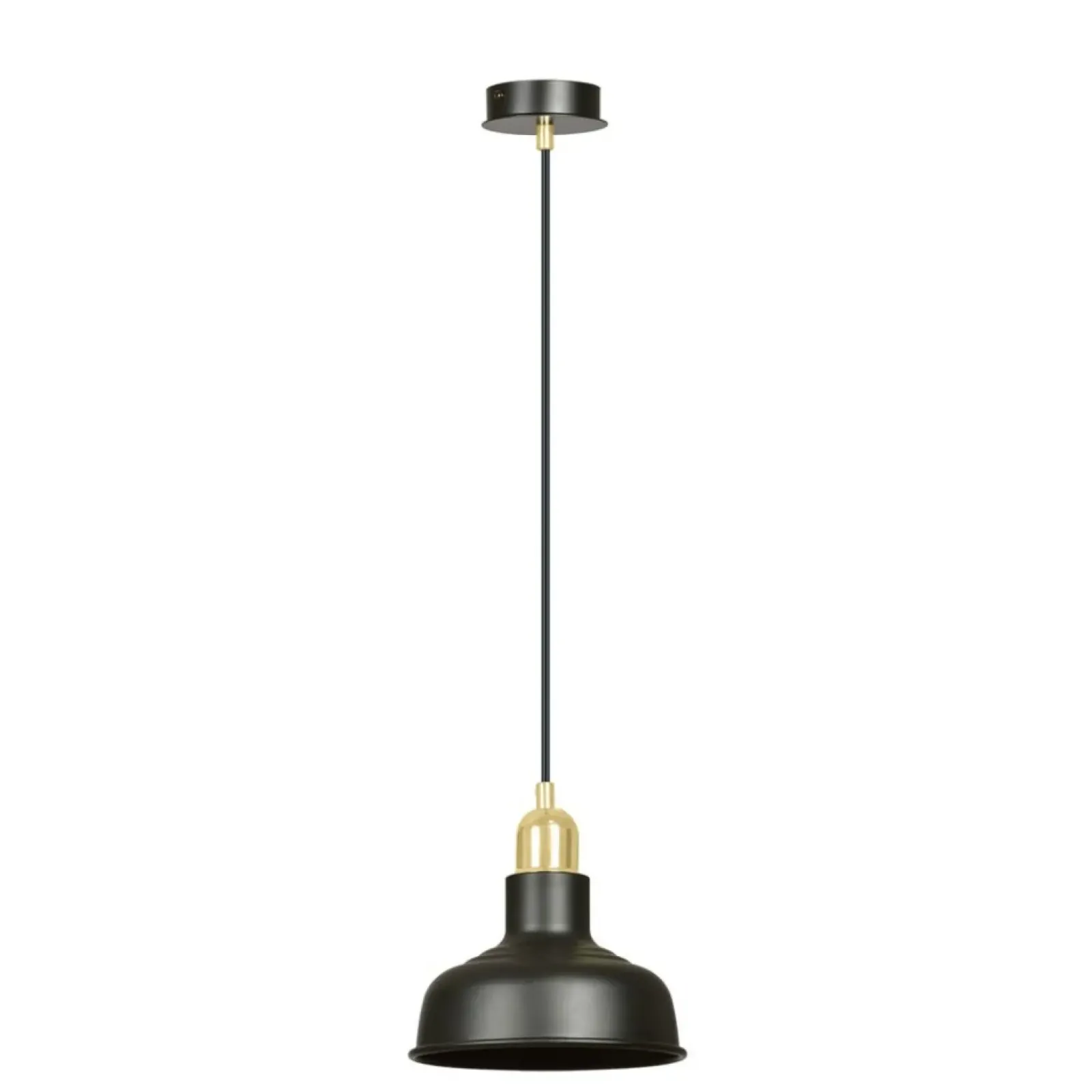 Sklep Kaja Czarno-złota, loftowa lampa wisząca do kuchni 1042/1 IBOR | Kaja czarny Store