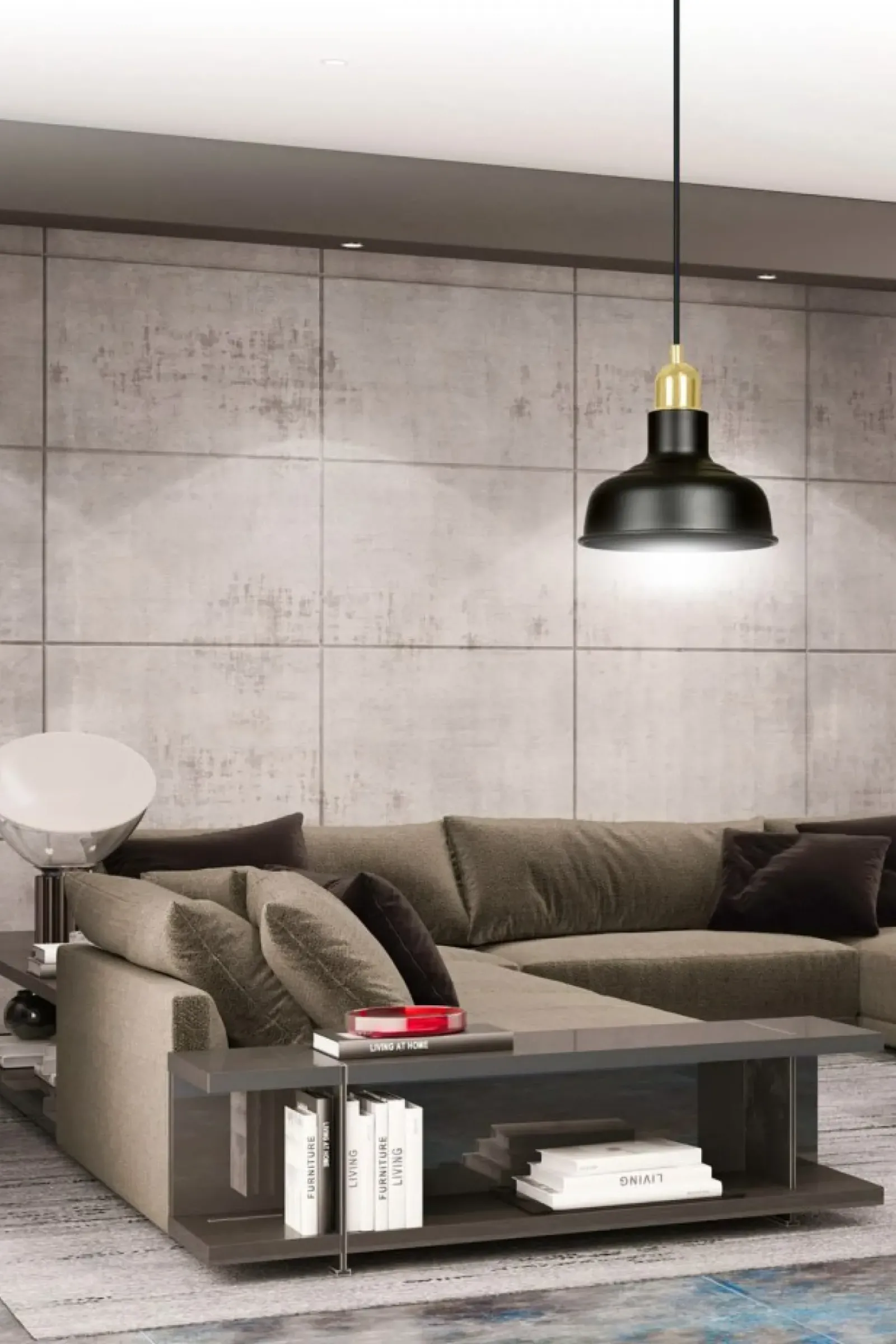 Sklep Kaja Czarno-złota, loftowa lampa wisząca do kuchni 1042/1 IBOR | Kaja czarny Store