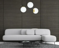 Sklep Kaja Czarno-złota, metalowa lampa sufitowa 1032/3 RAGNAR | Kaja Oświetlenie Outlet