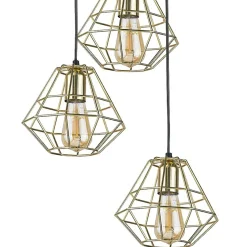 Sklep Kaja Czarno-złota, nowoczesna lampa wisząca TK 4451 z serii DIAMOND GOLD Fashion