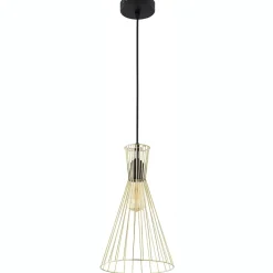Sklep Kaja Czarno-złota, ozdobna, wąska lampa wisząca TK 3375 z serii SAHARA Outlet