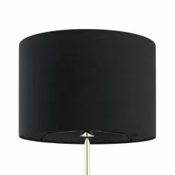 Sklep Kaja Czarno-złota, prosta lampa stojąca TK 16029 UMBERTO BLACK GOLD | Kaja* Lampy Podłogowe Z Abażurem|Tradycyjne Lampy Podłogowe