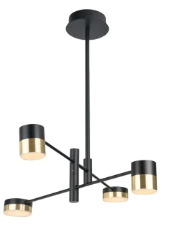 Sklep Kaja Czarno-złota, regulowana lampa sufitowa MX P0404 PUMA | Kaja Shop