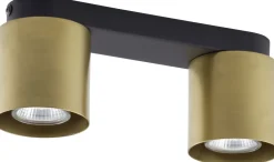 Sklep Kaja Czarno-złoty reflektor do korytarza TK 6509 VICO GOLD | Kaja* Plafony Klasyczne|Plafony Nowoczesne