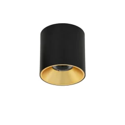Sklep Kaja Czarno-złoty spot ⌀9,5cm 3000K CLN-6677-95-BL-GD-3K z serii ALTISMA* Lampy Led