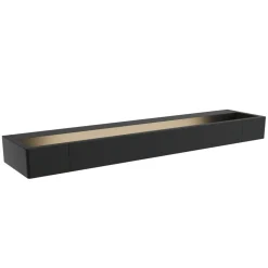 Sklep Kaja Czarny kinkiet łazienkowy 45cm nad lustro MX W0307 FLINK | Kaja* Lampy Do Łazienki|Lampy Led