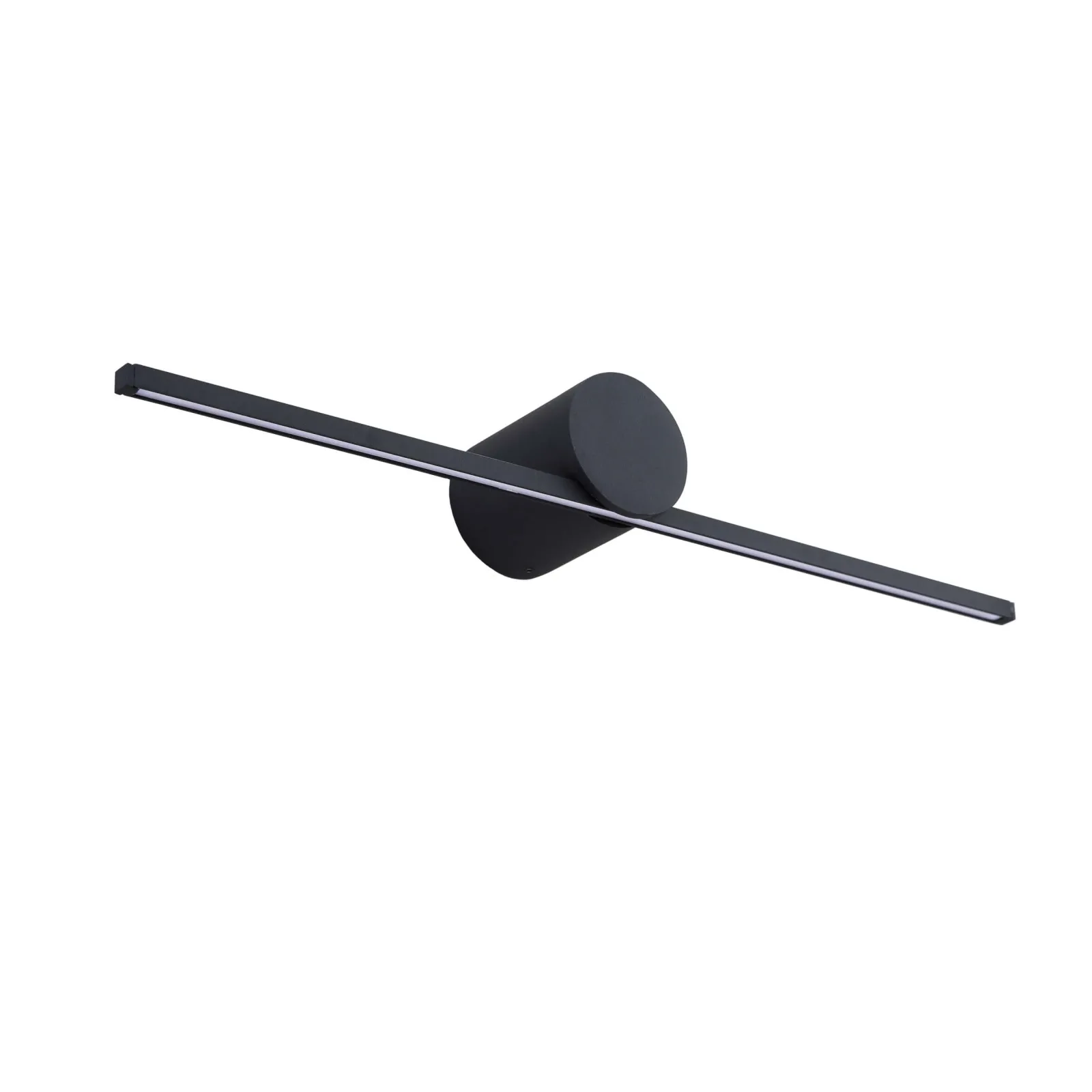 Sklep Kaja Czarny kinkiet do łazienki 40cm 6W LP-777/1W M BK z serii MODERN SLIM* Lampy Led