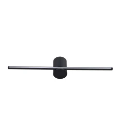 Sklep Kaja Czarny kinkiet do łazienki 40cm 6W LP-777/1W M BK z serii MODERN SLIM* Lampy Led