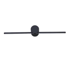 Sklep Kaja Czarny kinkiet do łazienki 40cm 6W LP-777/1W M BK z serii MODERN SLIM* Lampy Led