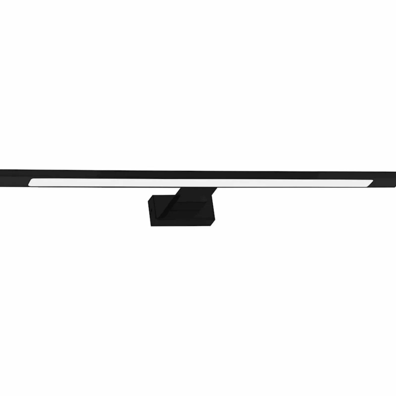 Sklep Kaja Czarny kinkiet nad lustro 60x11,5cm LED ML5570 SHINE | Kaja* Lampy Led|Lampy Do Łazienki