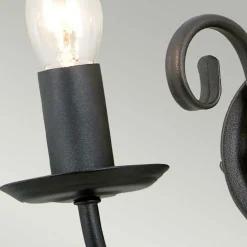 Sklep Kaja Czarny, klasyczny kinkiet ścienny ART2-BLACK z serii ARTISAN* Kinkiety Tradycyjne