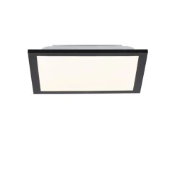 Sklep Kaja , kwadratowy plafon LED do salonu 14740-18 z serii FLAT | Kaja czarny Clearance