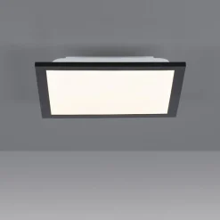 Sklep Kaja , kwadratowy plafon LED do salonu 14740-18 z serii FLAT | Kaja czarny Clearance