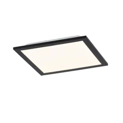 Sklep Kaja , kwadratowy plafon LED do salonu 14740-18 z serii FLAT | Kaja czarny Clearance