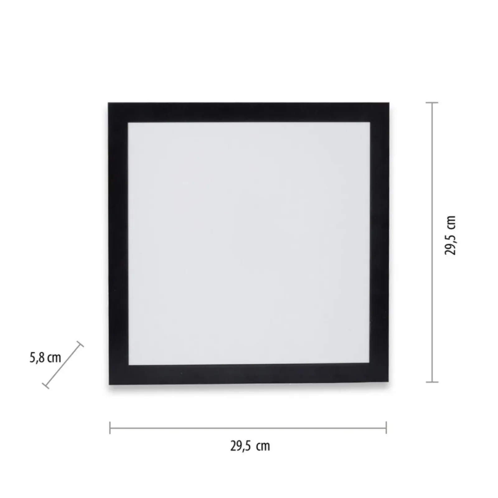 Sklep Kaja , kwadratowy plafon LED do salonu 14740-18 z serii FLAT | Kaja czarny Clearance