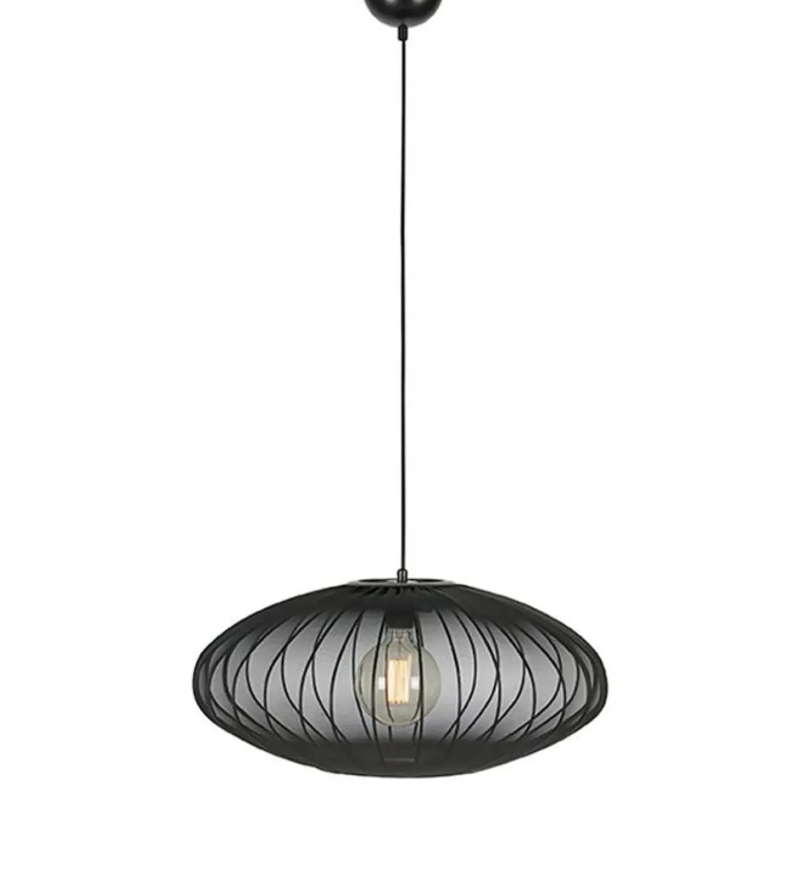 Sklep Kaja Czarny lampion wiszący na regulowanym zwisie 108793 FLORENCE | Kaja Shop