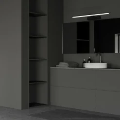 Sklep Kaja Czarny, ledowy kinkiet ścienny, nad lustro ML5615 z serii SPLASH | Kaja Oświetle* Lampy Led