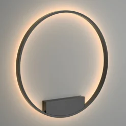 Sklep Kaja Czarny, ledowy okrąg, średnica 80cm MOD058WL-L50B3K z serii RIM | Kaja* Lampy Led