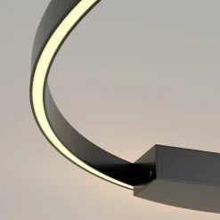 Sklep Kaja Czarny, ledowy okrąg, średnica 80cm MOD058WL-L50B3K z serii RIM | Kaja* Lampy Led