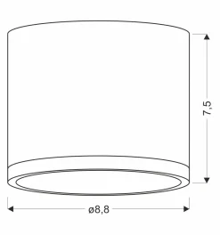 Sklep Kaja Czarny, nieruchomy reflektor sufitowy LED 2275949 TUBA | Kaja* Lampy Led