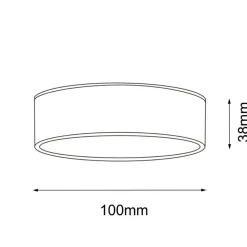 Sklep Kaja Czarny, niski spot LED do łazienki IP44 4000K ANT 8575 z serii TOTTO* Lampy Led|Lampy Do Łazienki