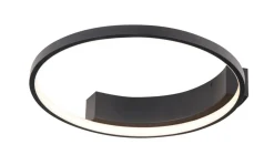 Sklep Kaja Czarny, okrągły plafon, obręcz LED Ø40cm MX C0199 VELVET | Kaja Outlet