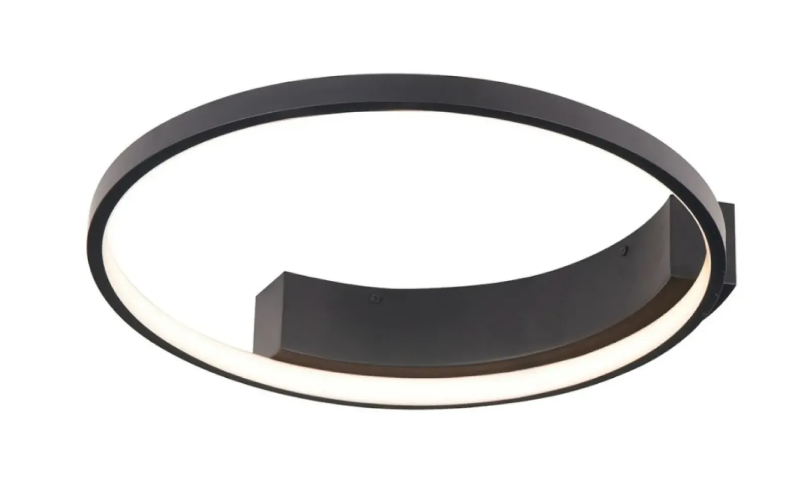 Sklep Kaja Czarny, okrągły plafon, obręcz LED Ø40cm MX C0199 VELVET | Kaja Outlet