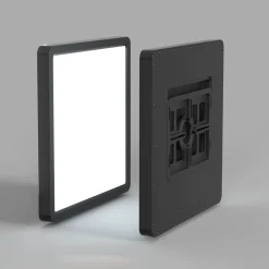 Sklep Kaja Czarny plafon LED, kwadrat 45x45 PLF-83625-450S-45W-BL BASTIA | Kaja* Plafony Nowoczesne|Lampy Led