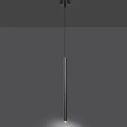 Sklep Kaja pojedyncza lampa wisząca zakończona tubą 552/1 | Kaja czarny Outlet