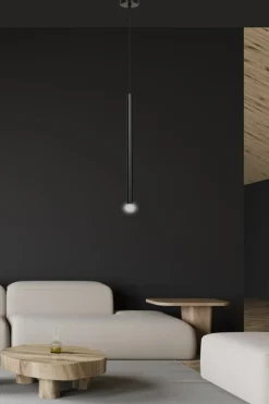 Sklep Kaja pojedyncza lampa wisząca zakończona tubą 552/1 | Kaja czarny Outlet