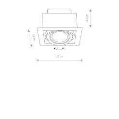 Sklep Kaja , pojedynczy downlight podtynkowy, spot 9571 | Kaja Oświetlenie* Oprawy Podtynkowe