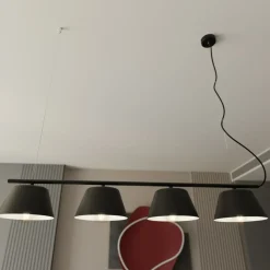 Sklep Kaja Czarny, poziomy zwis do oświetlenia stołu 1336/4 GELATO | Kaja Hot