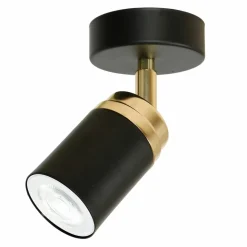 Sklep Kaja Czarny reflektor ze złotym elementem ozdobnym LX 5163 z serii RENO Best Sale