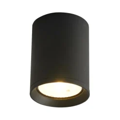 Sklep Kaja Czarny spot natynkowy LED 9W 3000K ⌀8cm OPN-2003-3K CERVIA | Kaja* Plafony Zewnętrzne|Lampy Led