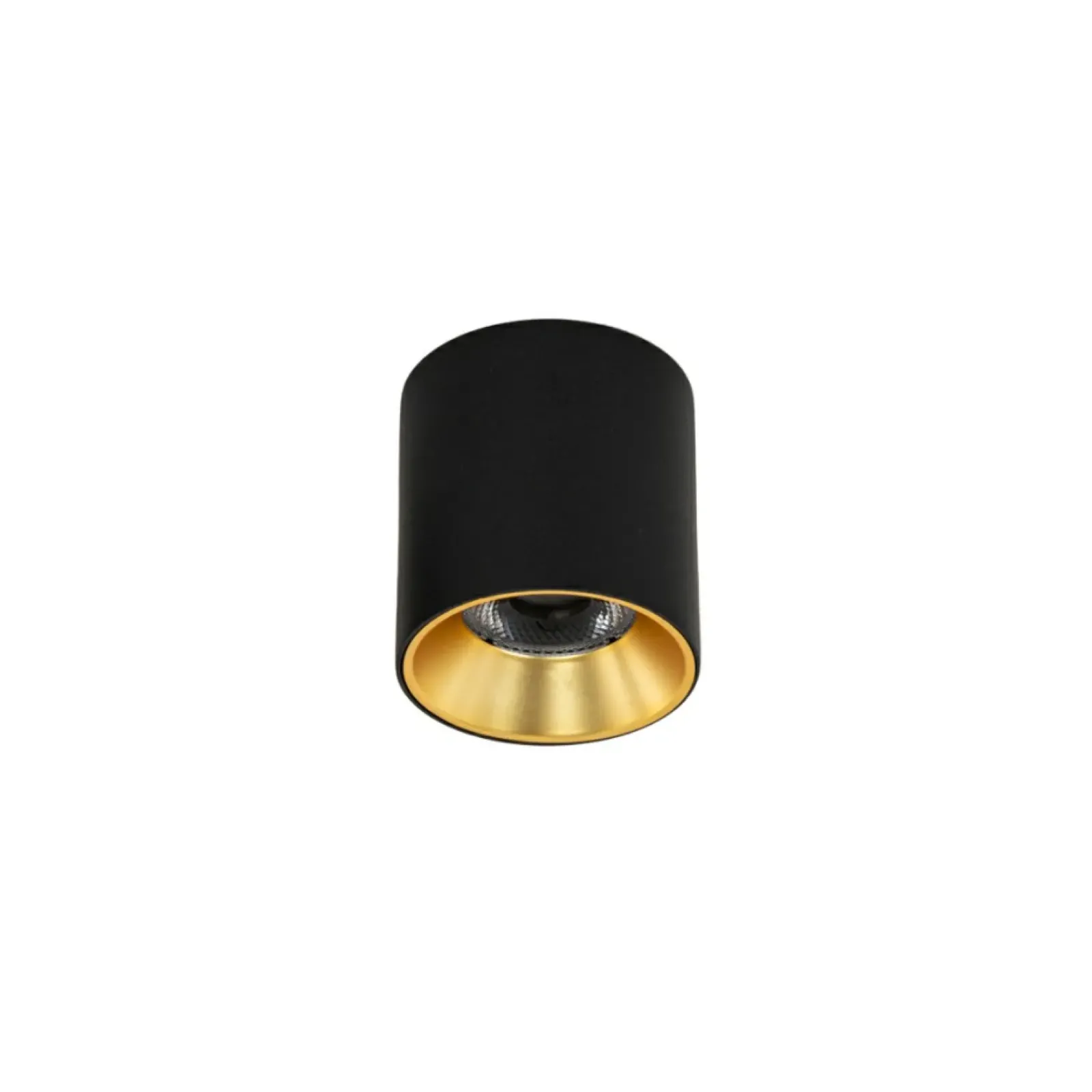 Sklep Kaja Czarny spot, złoty środek ⌀7,5cm 3000K CLN-6677-75-BL-GD-3K ALTISMA* Lampy Led
