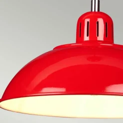 Sklep Kaja Czerwona lampa wisząca, do kuchni FRANKLIN-P-RED z serii FRANKLIN czerwone Best