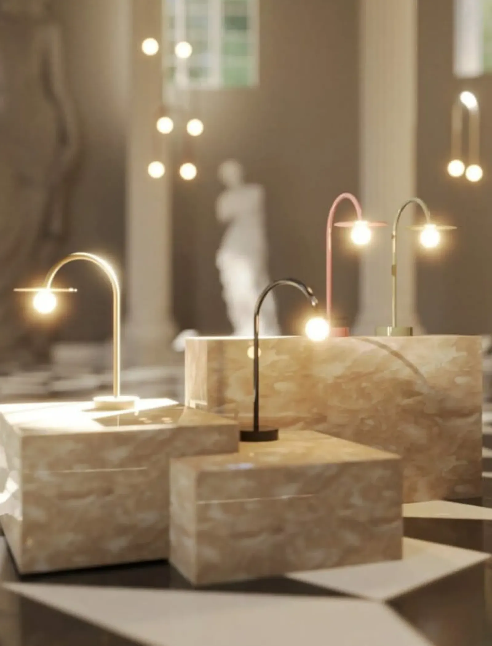 Sklep Kaja Czerwona, nowoczesna lampa łuk, światło LED MX P0523 ENIGMA | Kaja Fashion