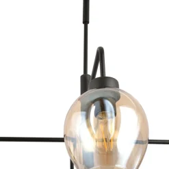 Sklep Kaja Czteropunktowa, czarna lampa sufitowa 1165/4 LUKKA | Kaja Oświetlenie Cheap