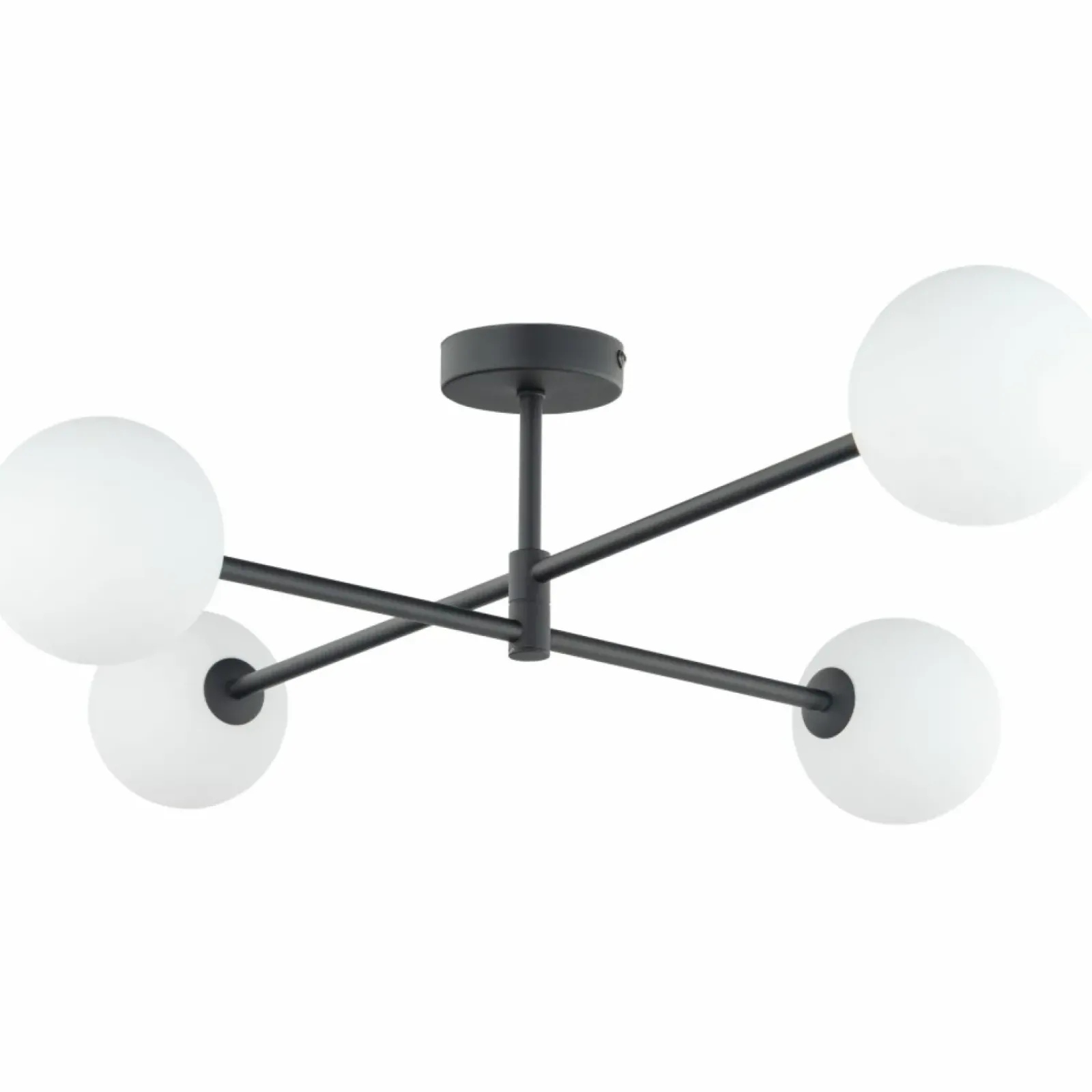 Sklep Kaja Czteroramienna, czarna lampa sufitowa do sypialni TK 4735 - SARIUS Outlet