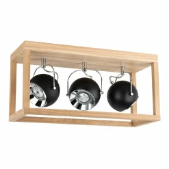 Sklep Kaja Dębowa lampa sufitowa z ruchomymi spotami 5224374 ROY | Kaja Best