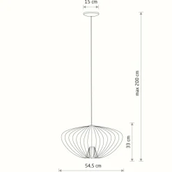 Sklep Kaja Dekoracyjna, druciana lampa wisząca 11245 PUMPKIN | Kaja Oświetlenie Flash Sale