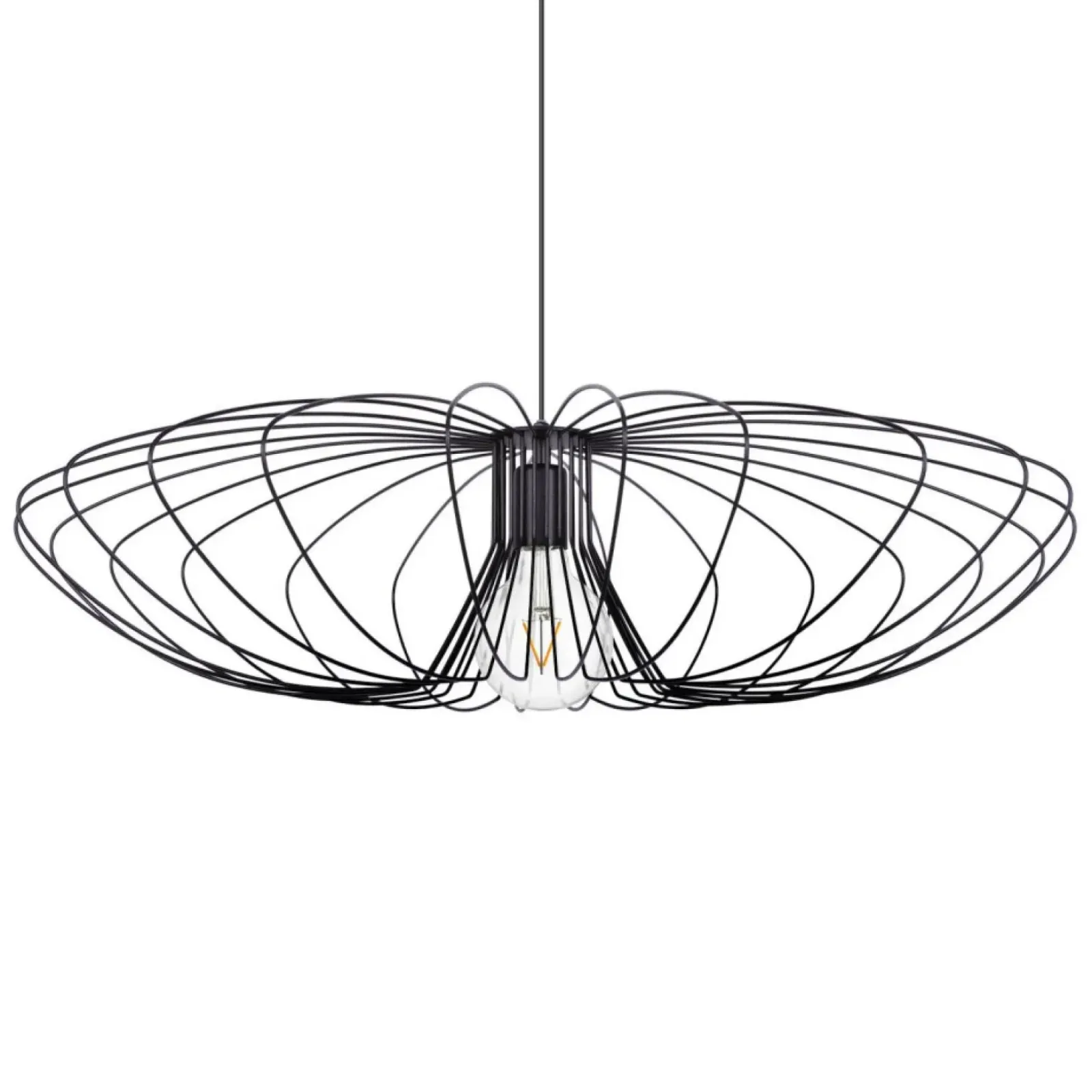 Sklep Kaja Dekoracyjna, industrialna lampa wisząca K-3409 | Kaja Oświetlenie czarny Outlet