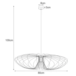 Sklep Kaja Dekoracyjna, industrialna lampa wisząca K-3409 | Kaja Oświetlenie czarny Outlet