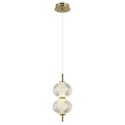 Sklep Kaja Dekoracyjna, kryształowa lampa LED PND-29038-2-GD LAZIE | Kaja Store