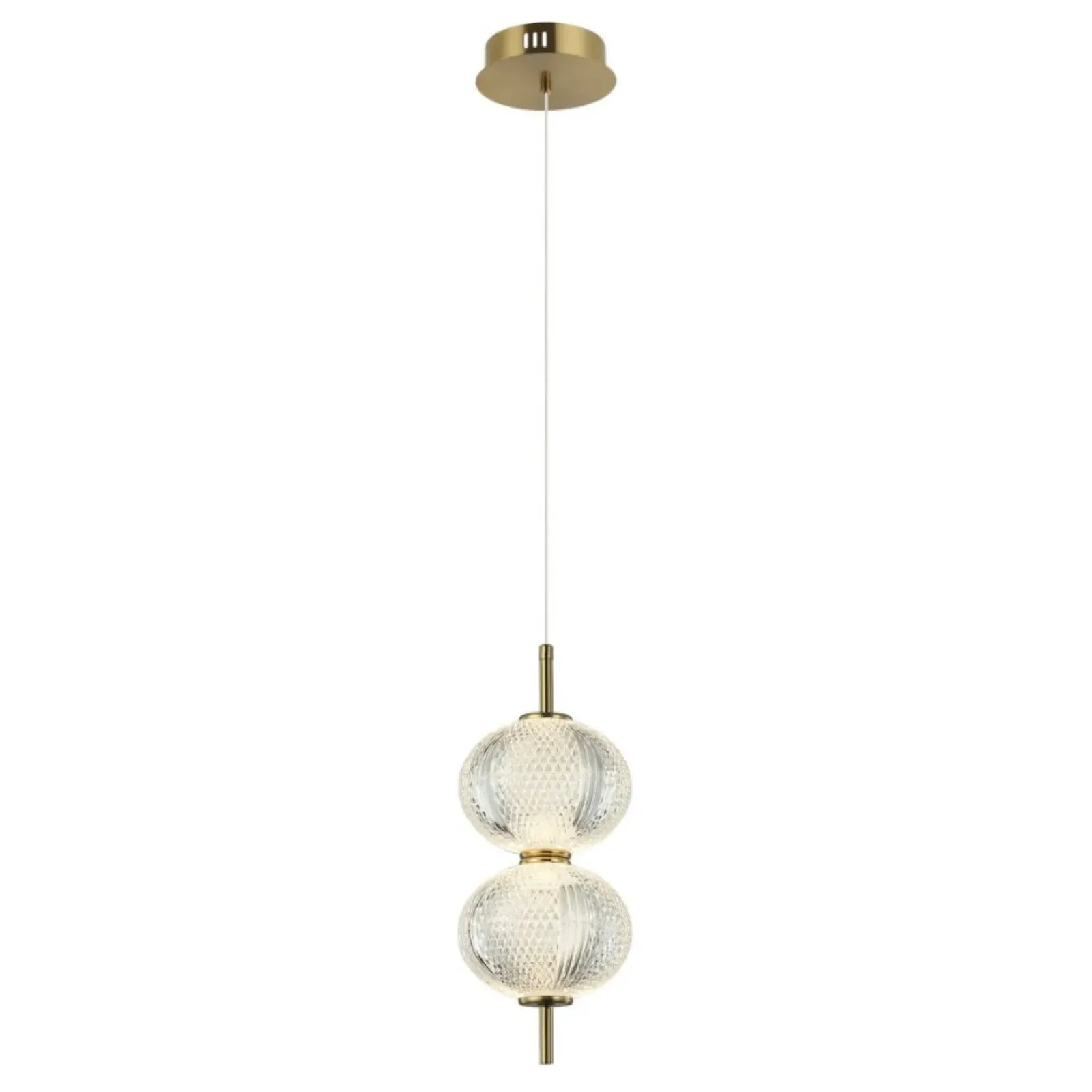 Sklep Kaja Dekoracyjna, kryształowa lampa LED PND-29038-2-GD LAZIE | Kaja Store