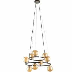 Sklep Kaja Dekoracyjna lampa, bursztynowe klosze TK 6587 ANABELLE BROWN | Kaja Clearance