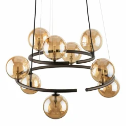 Sklep Kaja Dekoracyjna lampa, bursztynowe klosze TK 6587 ANABELLE BROWN | Kaja Clearance
