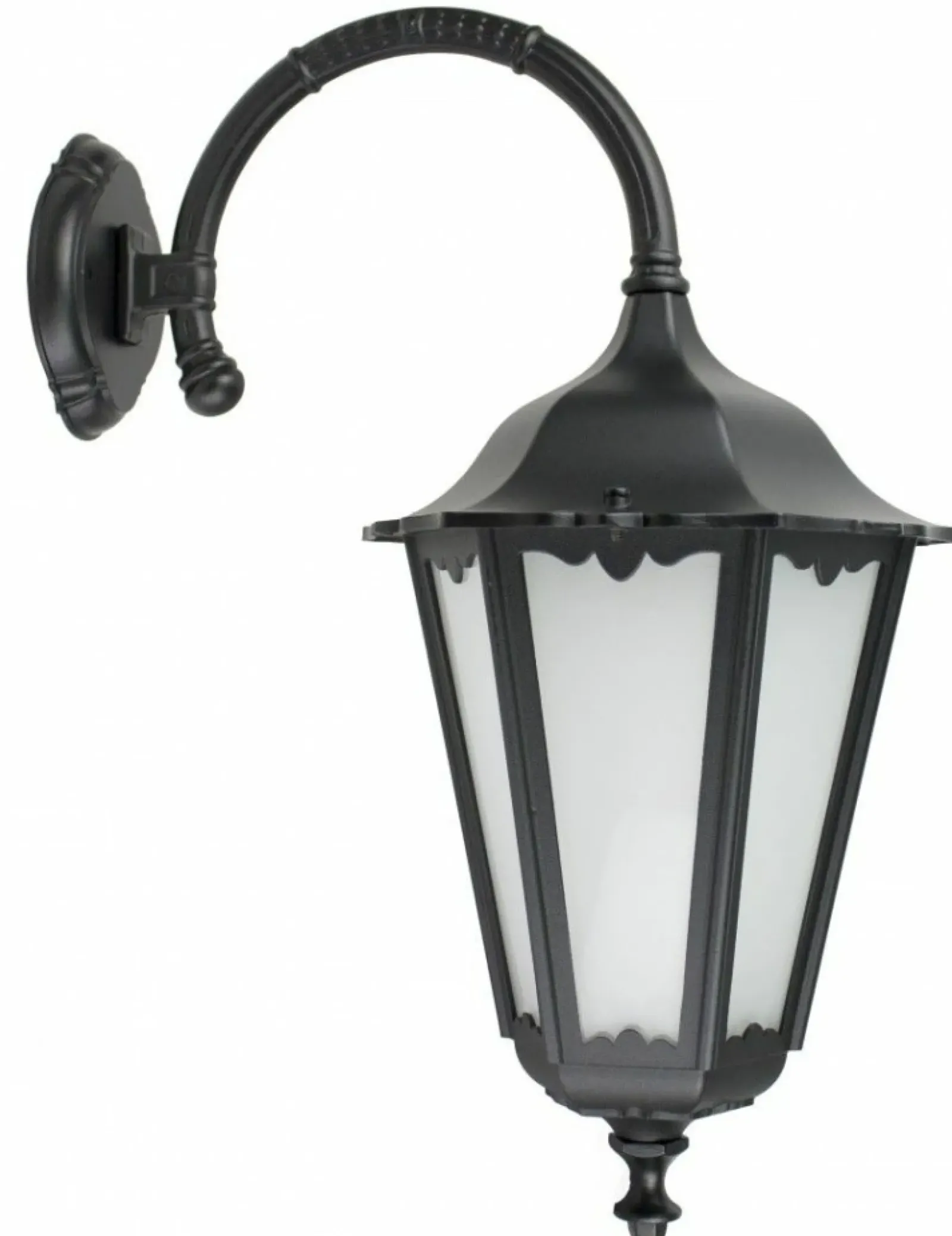 Sklep Kaja Dekoracyjna lampa elewacyjna, czarna K 3012/1/BD z serii RETRO MAXI | Kaja Oświe* Kinkiety Ogrodowe