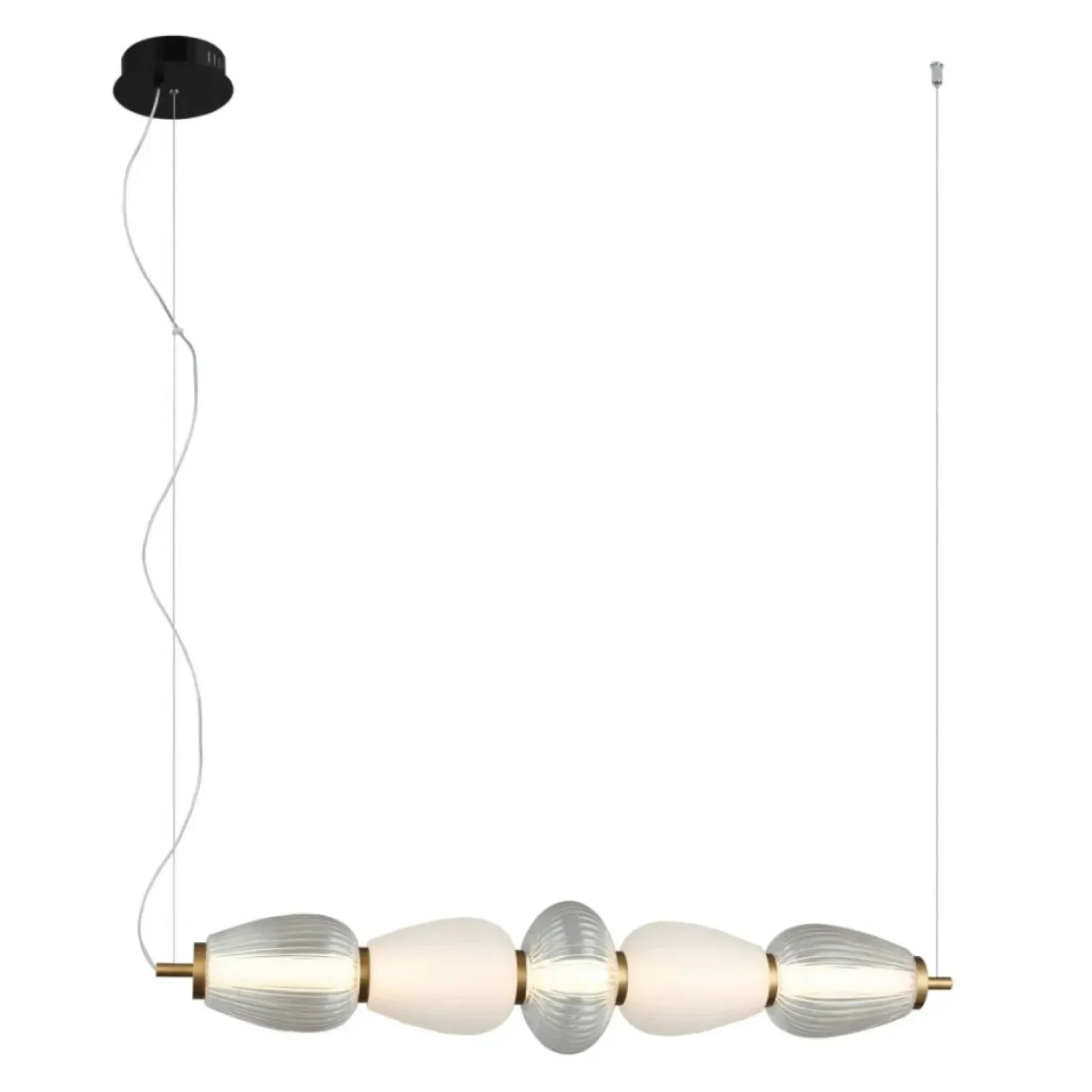 Sklep Kaja Dekoracyjna lampa LED nad stół w jadalni PND-74937-5-BK GASTEL | Kaja Fashion